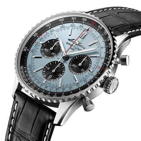 breitling navitimer 1 b01 chronograph 43 blue|navitimer b01 chronograph 43 review.